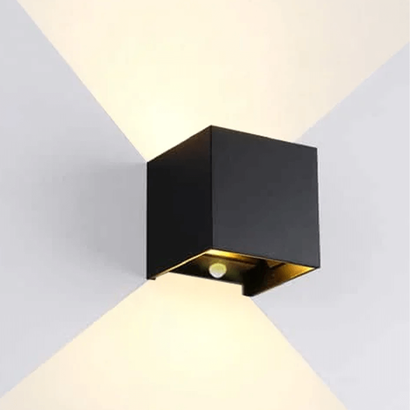 Cube Wandlamp Led Zwart 1stk